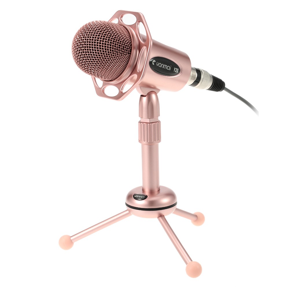 Y20 rose gold computer microphone