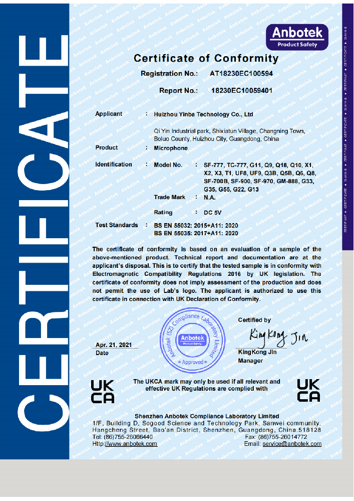 UKCA certification